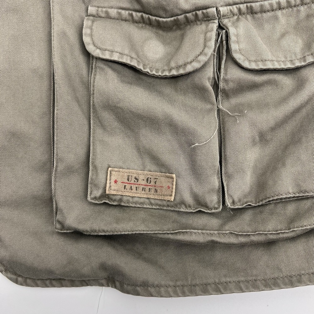 Ralph Lauren Womens Vest Size Small Green Safari Fishing Cargo Pockets Zip Up - Picture 4 of 8